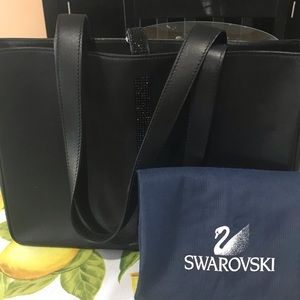 SWAROVSKI leather handbag